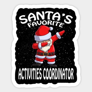 Santas Favorite Activities Coordinator Christmas Sticker